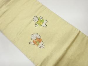 リサイクル　童子模様織出し名古屋帯